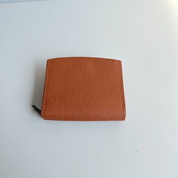 Longchamp Leather Compact Wallet (Brown) - Picture 2 of 3